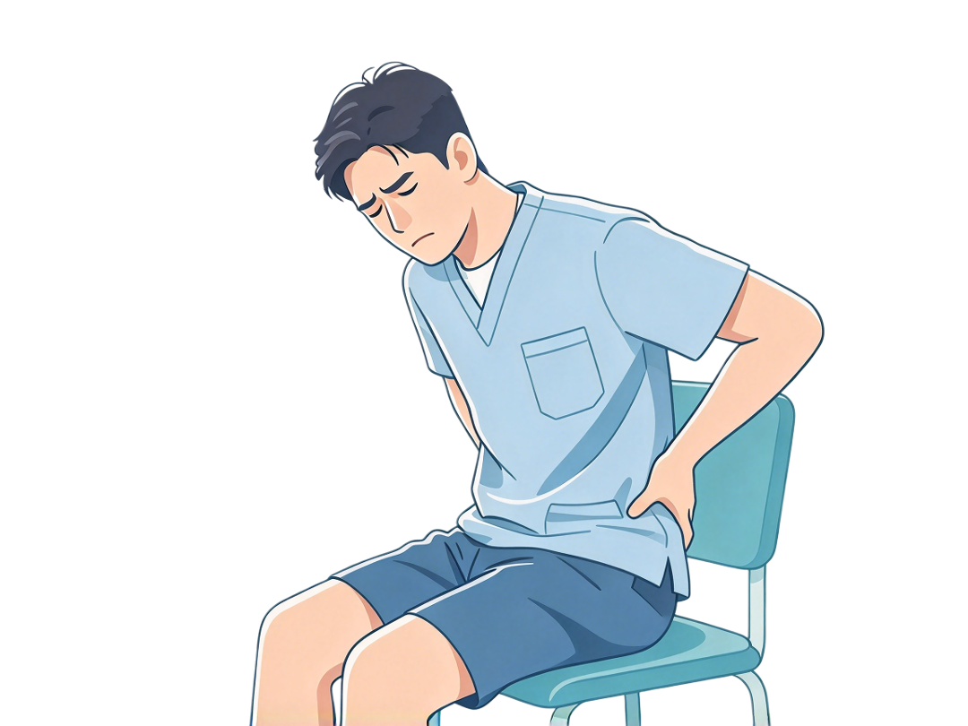 腰椎间盘突出平面插画.png